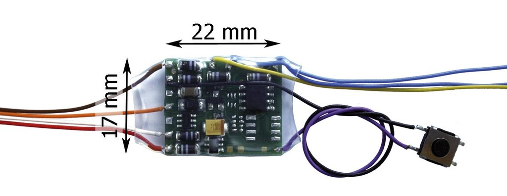 [43-02316-01] Décodeur d'aiguillage simple ou de signalisation 2 feux WD-31 DCC Motorola Tams Elektronik 43-02316-01