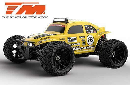 Voiture - 1/8 Electrique - 4WD EP Buggy - Beetle Baja - 3-4S RTR - Jaune sombre Team Magic - TM560021Y