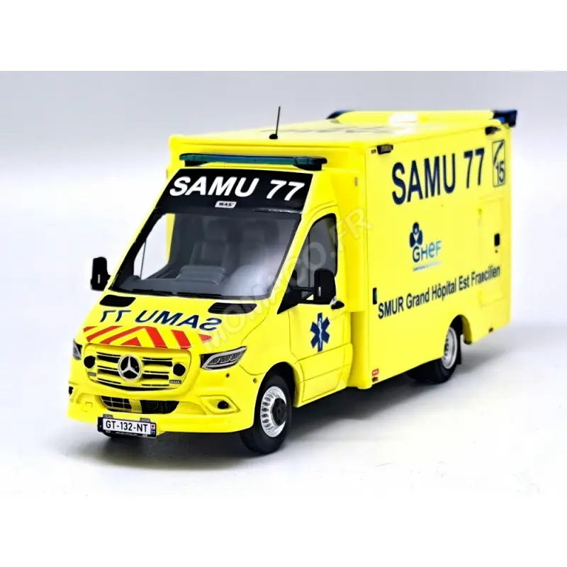 MERCEDES-BENZ SPRINTER WAS AR SAMU "77 - SEINE-ET-MARNE" 1/43 PERFEX 407