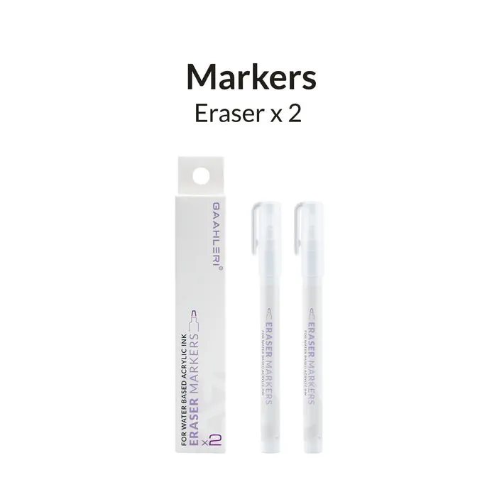 [GAAHLERI 45107] Metallic Series Markers Eraser x2 GAAHLERI 45107