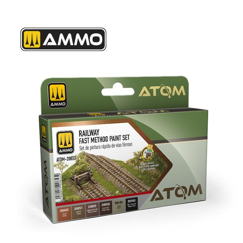 ATOM 20853 SET patine de la voie 6x20ml MIG AMMO 