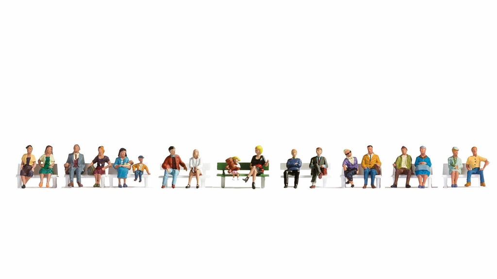 Noch 16131 Personnages assis 18 pièces (sans bancs)