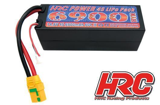 Accu - LiPo 4s HARDCASE - 14.8V 6900mAh 60/100C - XT90AS - 138mmx48mmx47mm  HRC Racing HRC04469X