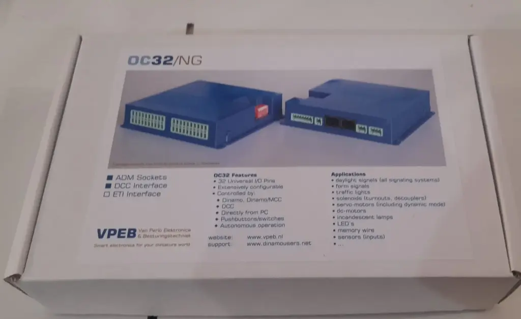 Décodeur d'accessoires polyvalent DCC Dinamo MCC VPEB OC32/NG-AD Complete 