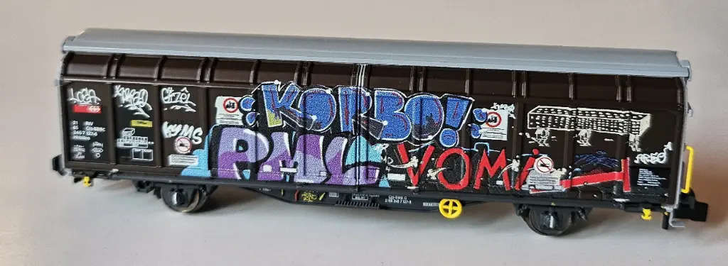 [H24669] Wagon à parois coulissantes Hbbillns SBB, Ep.VI Hobbytrain H24669