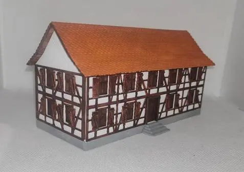 [2207EM] Ecole/Mairie Echelle HO Maison d'Antan 2207EM