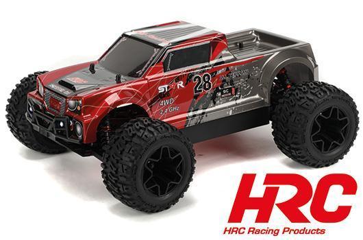 Auto - 1/10 XL Electrique- 4WD Pickup Truck - RTR - HRC NEOXX - Brushed - Scrapper  ROUGE/NOIR HRC Racing - HRC15011BR-1