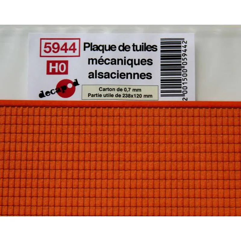 Plaque de tuiles mécaniques alsaciennes [HO] DECAPOD 5944 