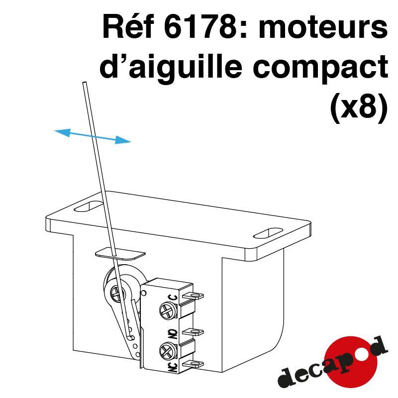 [DECAPOD 6178] Moteurs d'aiguille compacts par servo (x8) DECAPOD 6178