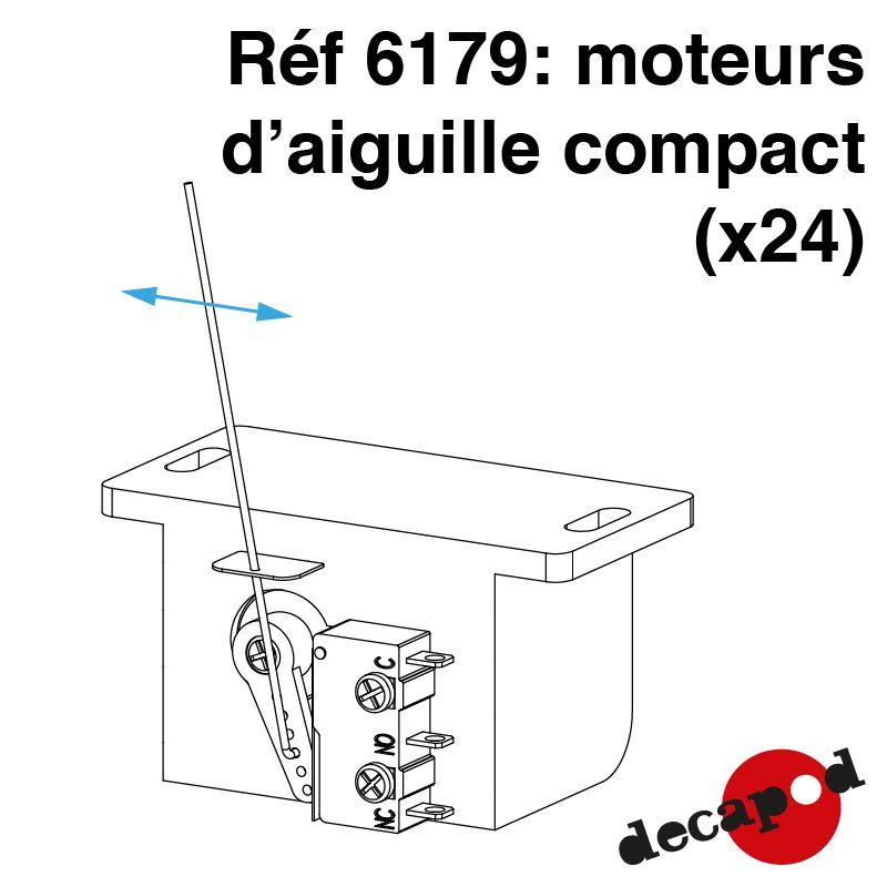 [DECAPOD 6179] Moteurs d'aiguille compacts par servo (x24) DECAPOD 6179