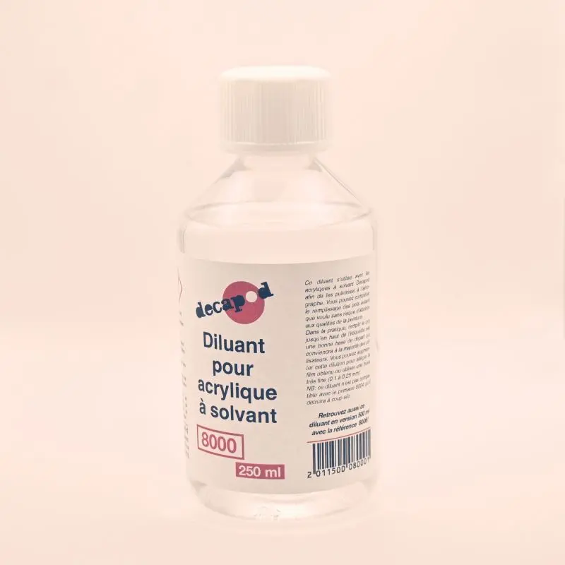 Diluant pour acrylique à solvant (250 ml) DECAPOD 8000-250ML 