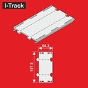H0 Märklin droit à 2 voies, section 157,5 x 64,3 mm, 6 pièces. MC24064D I-Track France 