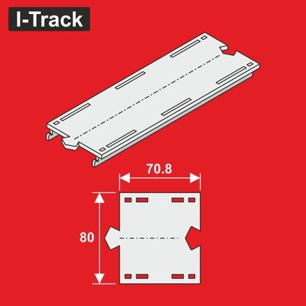 H0 Märklin droit à 1 voie, section 80 x 70,8 mm, 6 pièces. MC24071 I-Track France 