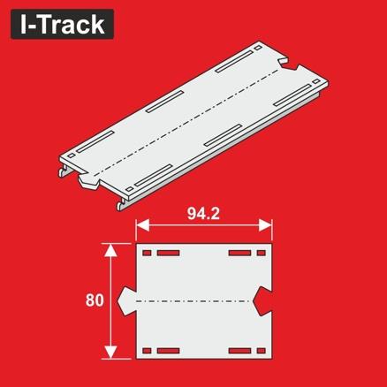 [MC24094] H0 Märklin Droit à 1 voie Seg.80x77,5 mm 6 pièces. MC24094 I-Track France 