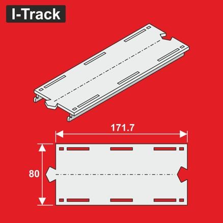 [MC24172] H0 Märklin Droit à 1 voie Seg.80x171,7 mm 6 pièces. MC24172 I-Track France 
