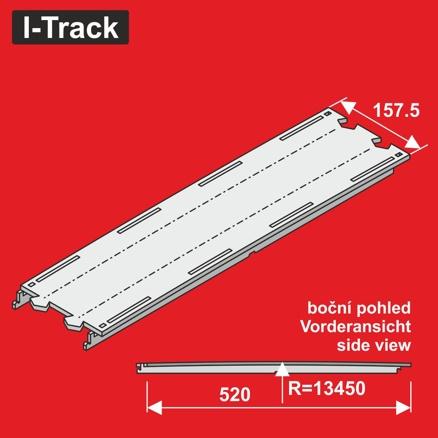 [MC24188DA] H0 Segment de transition supérieur 470 x 157,5 mm 1 pièce MC24188DA I-Track France 