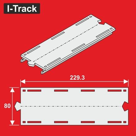 [MC24229] H0 Märklin Droit à 1 voie Seg.80x229,3 mm 6 pièces MC24229 I-Track France 