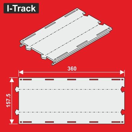 H0 Märklin Droit à 2 voies Seg.157,5x360mm 6 pièces. MC24360D I-Track France 