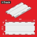 H0 Märklin Droit à 2 voies Seg.157,5x360mm 6 pièces. MC24360D I-Track France 
