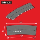 Éléments de ballast Ra 826,4 x 70 x 5 mm 6 pièces HCT9667B I-Track France 
