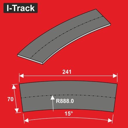 [HCT9668B] Éléments de ballast Ra 888 x 70 x 5 mm, 6 pièces HCT9668B I-Track France 