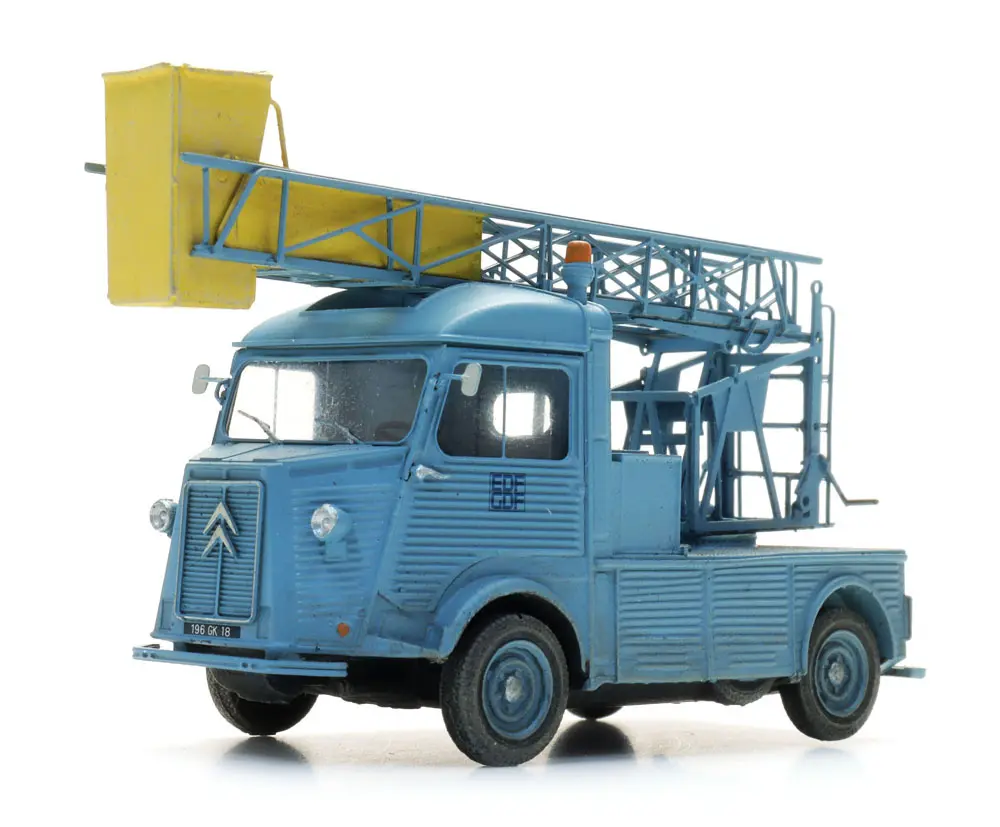 Citroën HY aerial platform EDF Modèle fini en résine, peint Artitec 387.688