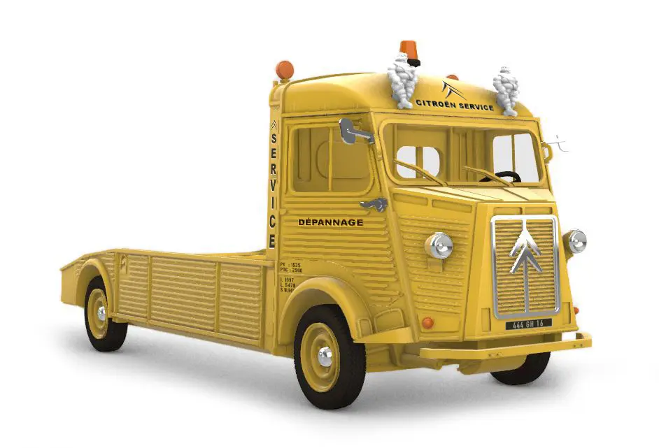Citroën HY autotransporter Modèle fini en résine, peint Artitec 387.691
