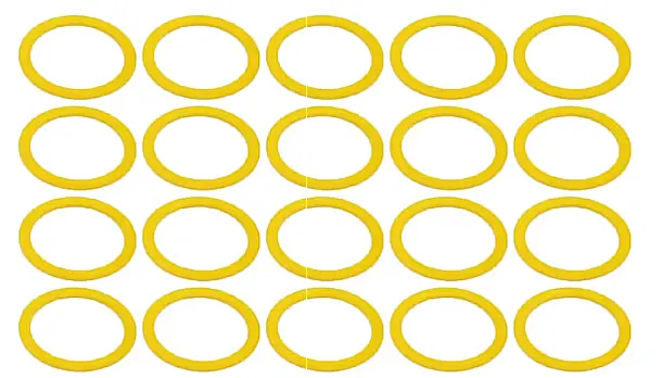 Mxion E060 Bandages d’adhérence 20 pièces 37,5 mm, comme 69104 LGB pour motorisation standard B