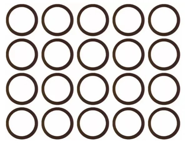 Mxion E062 Bandages d’adhérence 20 pièces 46.5 mm, comme 69104 LGB pour motorisation standard B/C