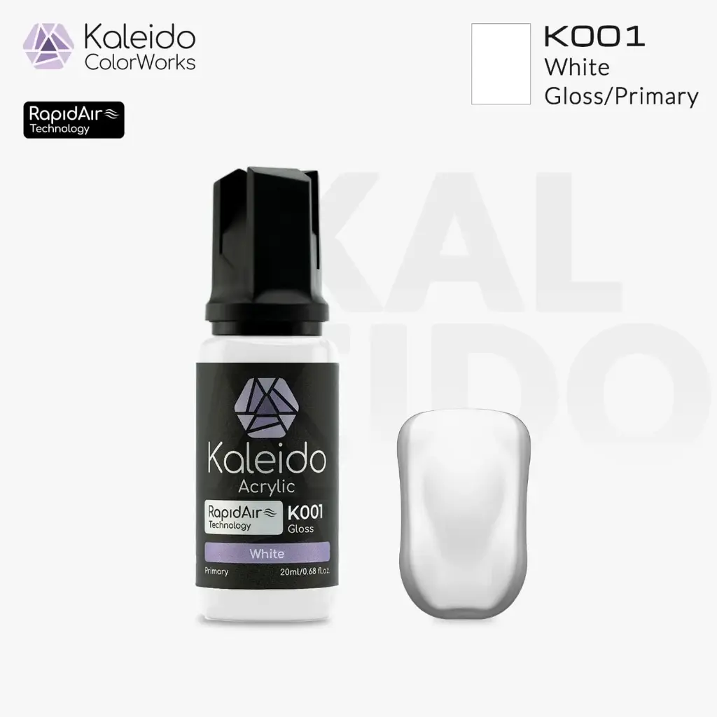 [GAAHLERI 49006] Kaleido Colorworks peinture acrylique K001 Blanc brillant - White gloss 20ml GAAHLERI 49006