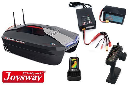 Bateau amorceur BAITING 2500 - 2.4G - GPS & TF520 Fish Finder & 6.4V 17.6 Ah HRC battery & HRC Star Lite Charger Joysway - JOY3152FV2-PLUS Sondeur TOSLON TF520 intégré