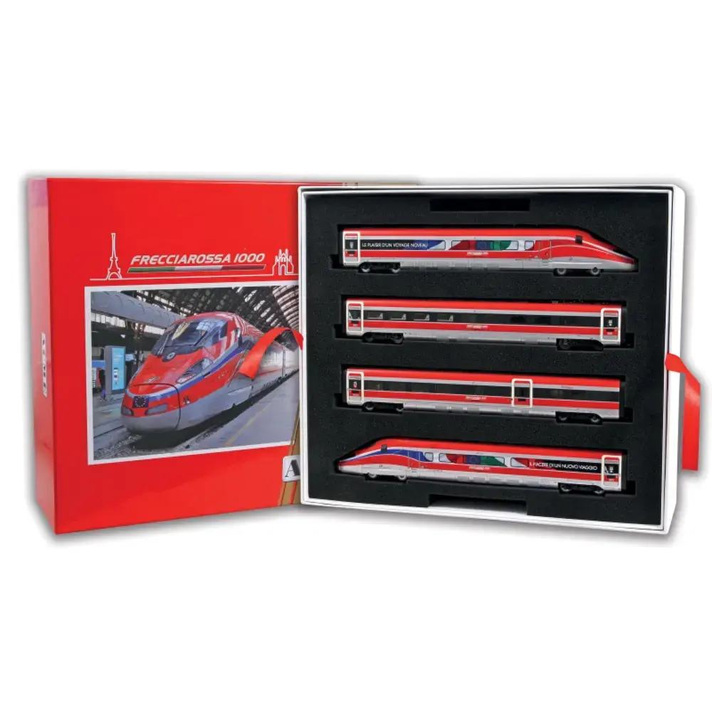 Set complet ETR 400 en 8 éléments Frecciarossa, version « francisée » - Acme 79205 - HO 1/87 - FS - Ep.VI analogique 2R ACME 70205 