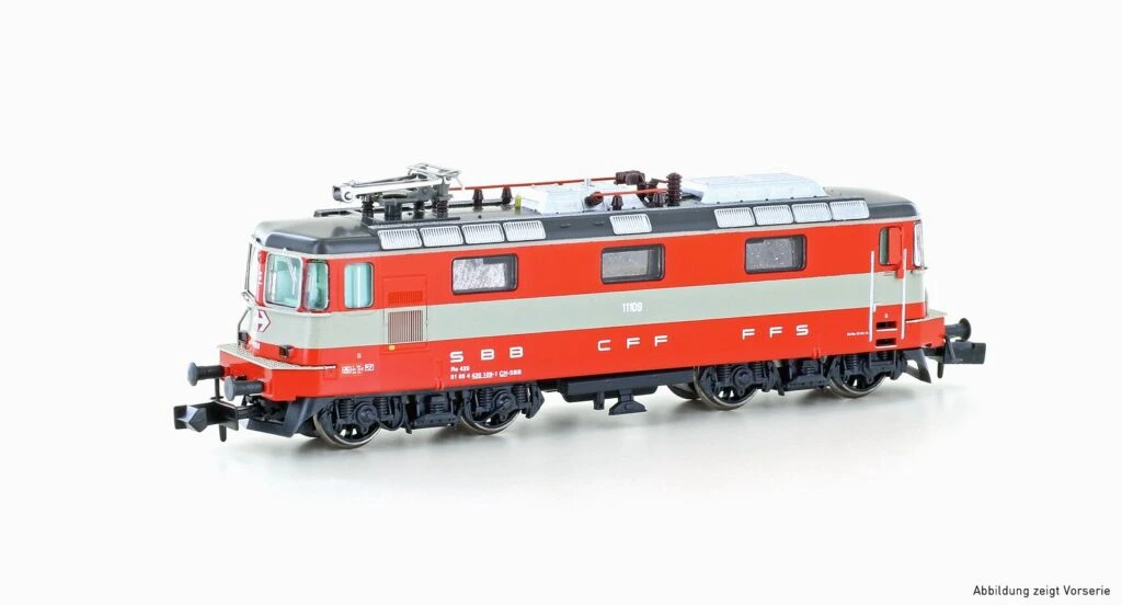 Hobbytrain H3029 Locomotive électrique Re 4/4 II (11109) CFF, Ép. VI, Swiss Express échelle N analogique nem651