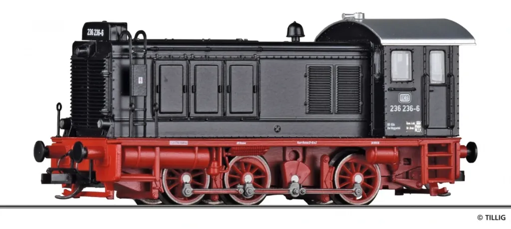 Tillig 04646 Locomotive diesel BR 236 de la DB époque IV échelle TT