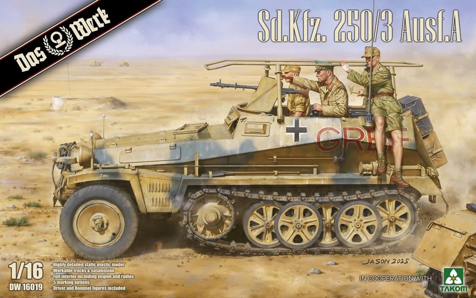 1/16 Sd.Kfz. 250/3 Ausf. A Véhicule blindé léger / véhicule spécial 250  Das Werk 16019