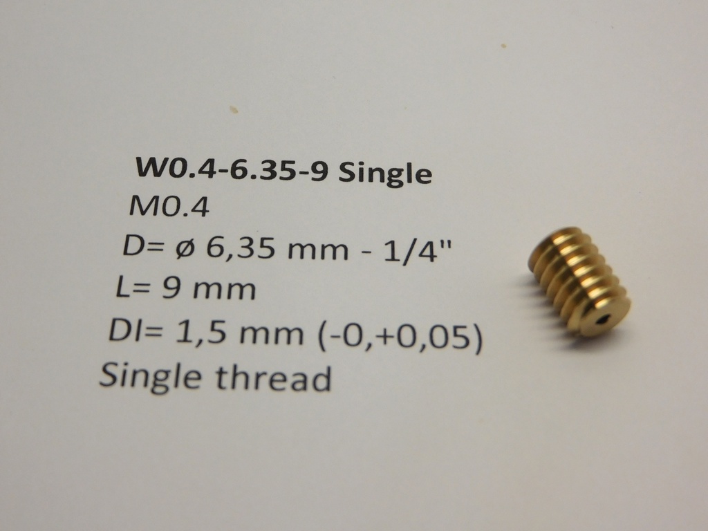 M0.4 D=ø6.35 L=9 DI=1.5 mm single Micromotor W0.4-6.35-9 Single