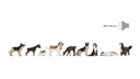 9 chiens + module sonore - HO 1/87 - NOCH 12852