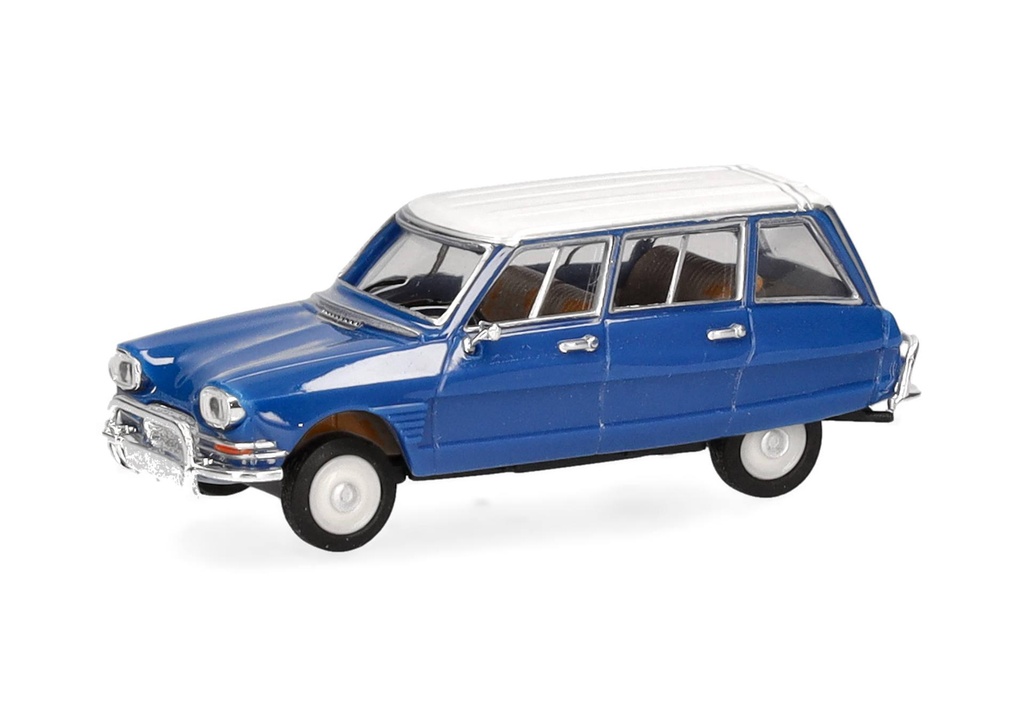 [Herpa 038959-002] Citroën AMI 6 Break, bleu (toit blanc)1/87 Herpa 038959-002
