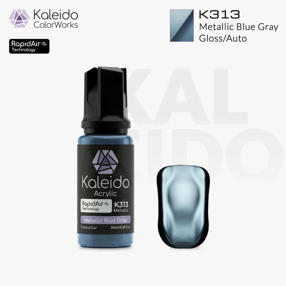 [K313] Kaleido Colorworks peinture acrylique K313 Metallic Blue Gray 20ml