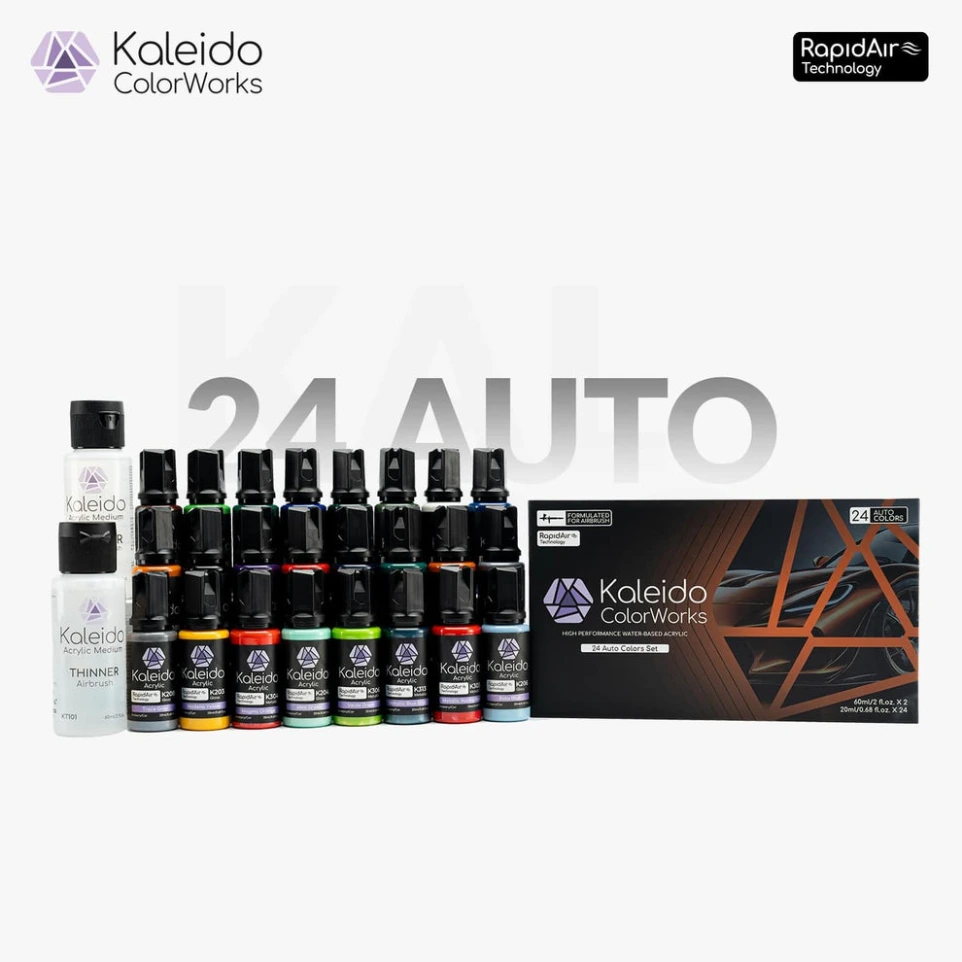 Ensemble de 24 couleurs Auto Kaleido ColorWorks Auto Colors Set GAAHLERI 48702