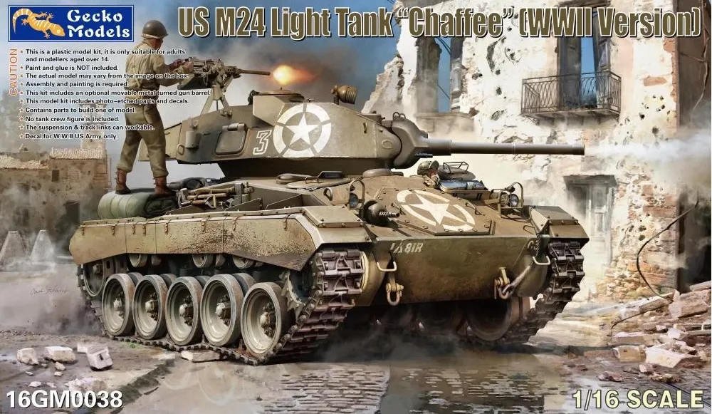 1/16  U.S. M24 Chaffee (WWII version) Gecko 16GM0038