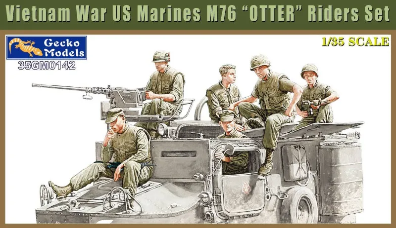 1/35 Vietnam War Us Marine M76 'Otter' Riders Set  Gecko 35GM0142