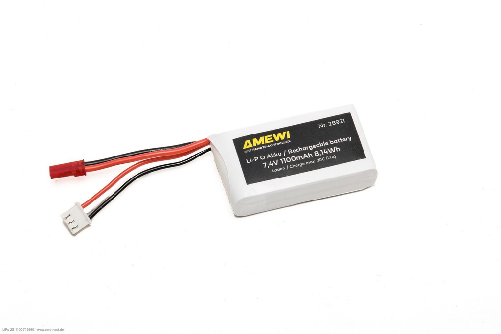 ACCU LiPo 2S 1100 mAh Aeronaut 712660