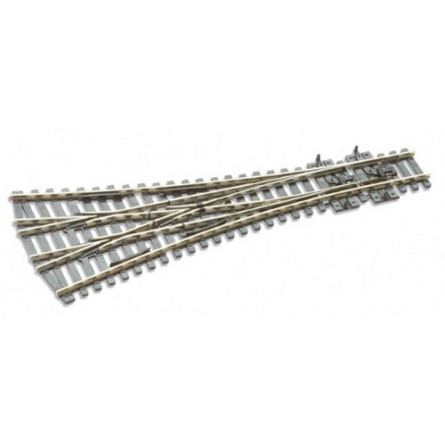1/76 AIGUILLAGE 3 VOIES RAYON MOYEN 220MM PECO SL-99
