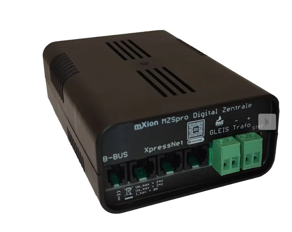 MZSpro centrale numérique 8A, protocole z21 avec Wi-Fi intégré F0-F68, 10 239 locomotives, 2 048 aiguillages Mxion 6002-6003