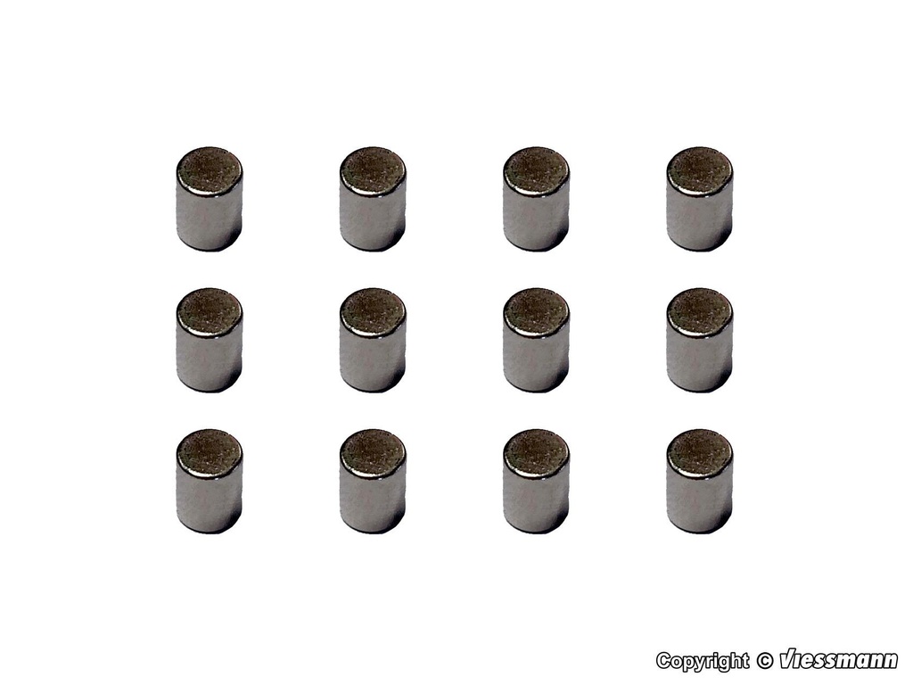 Viessmann 8431 12x Aimants Permanents Pour Système Car Motion - HO 1/87