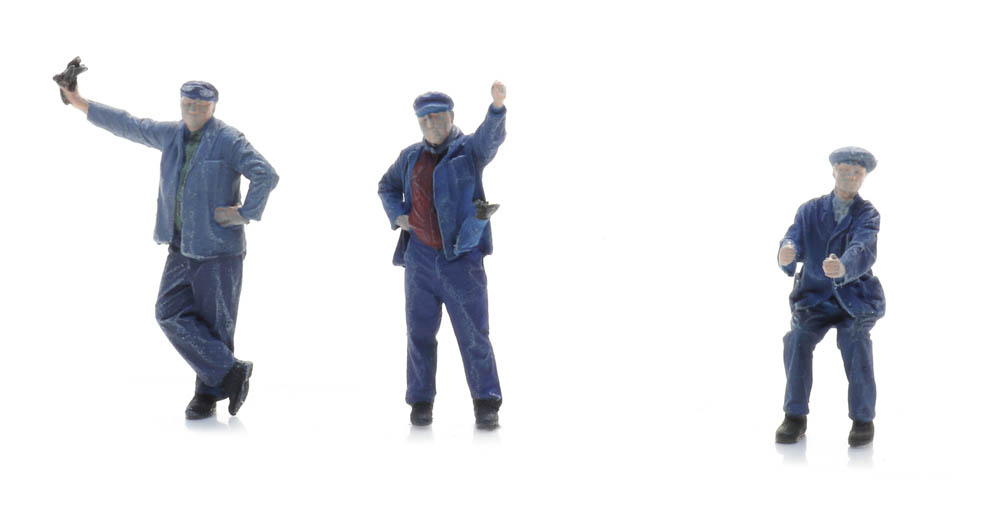 SNCF personnel chargeant du charbon (3x) ready 1:87 ARTITEC 5870069