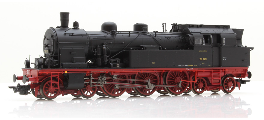 Locomotive à vapeur H0 T18 78 149 DRG noire Ep II état réel vers 1935 LokSound double générateur de fumée attelage de manœuvre DC/AC ESU  31183    