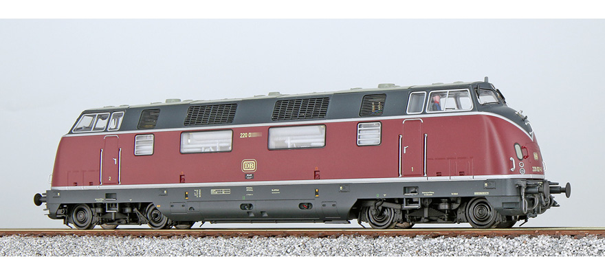 [31337] Locomotive diesel H0 V200.0 220 019 DB vieux rouge Ep IV état réel vers 1975 son+fumée DC/AC ESU  31337    