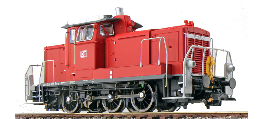 Locomotive diesel H0 BR V60 362 873 rouge trafic DB ép. VI état réel vers 2014 LokSound générateur de fumée attelage de manœuvre DC/AC ESU  31412    